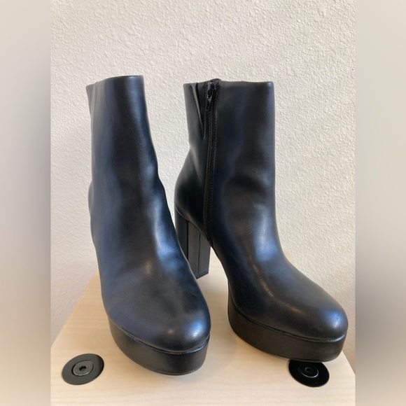 Mix No. 6 Black Platform Boots - Picture 2 of 7